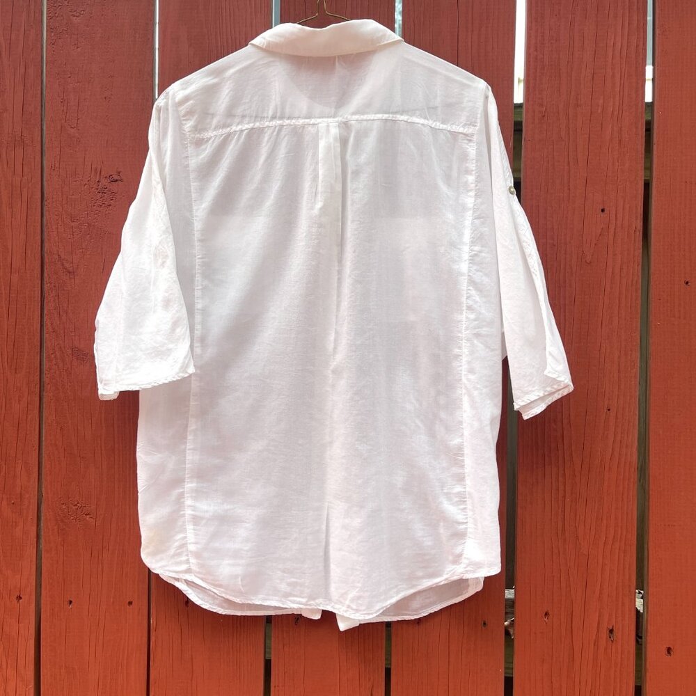 ZARA BACIK COTTON BUTTOM DOWN SHORT SLEEVERS SHIRT M - Picture 4 of 10